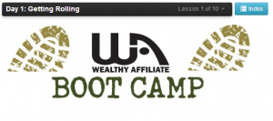 wa boot camp 300x133 How Wealthy Affiliate Is Working For Me And Getting Started
